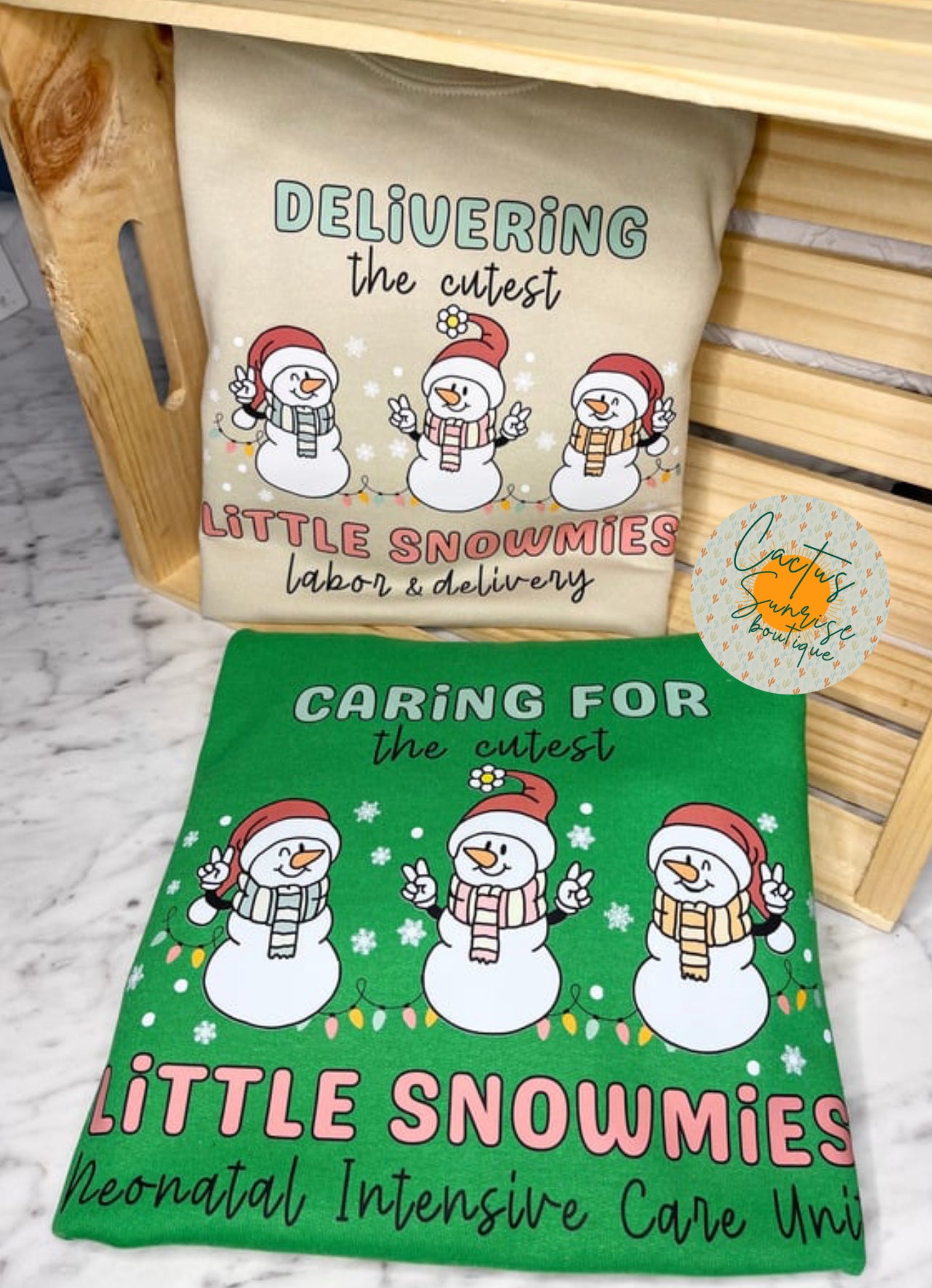 Caring for the cutest little snowmies- NICU, L&D, and MB