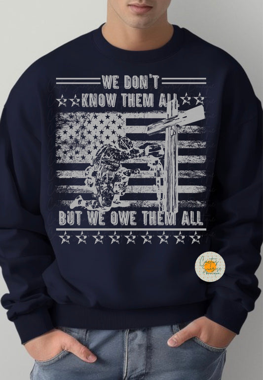 Owe them all -grey words