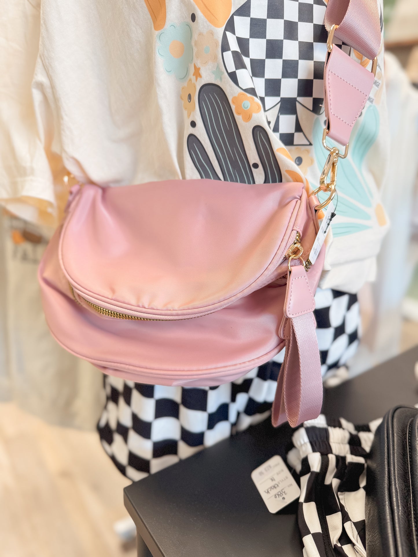 Nylon Double Zip Bum Bag #802