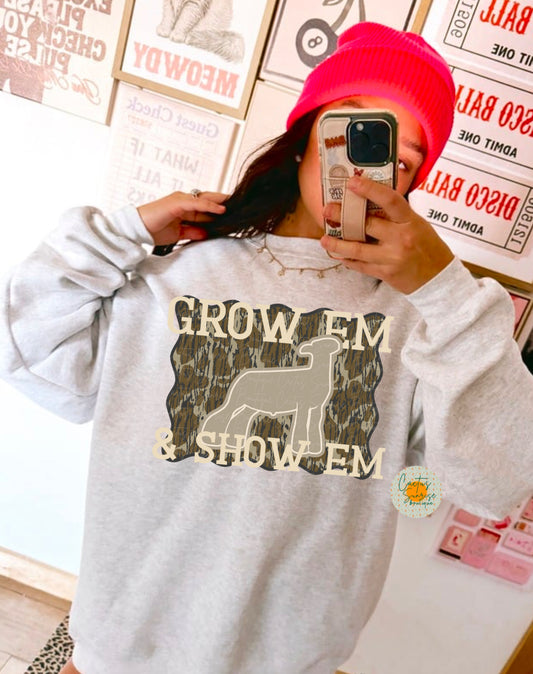 Grow em & show em Camo- Lamb