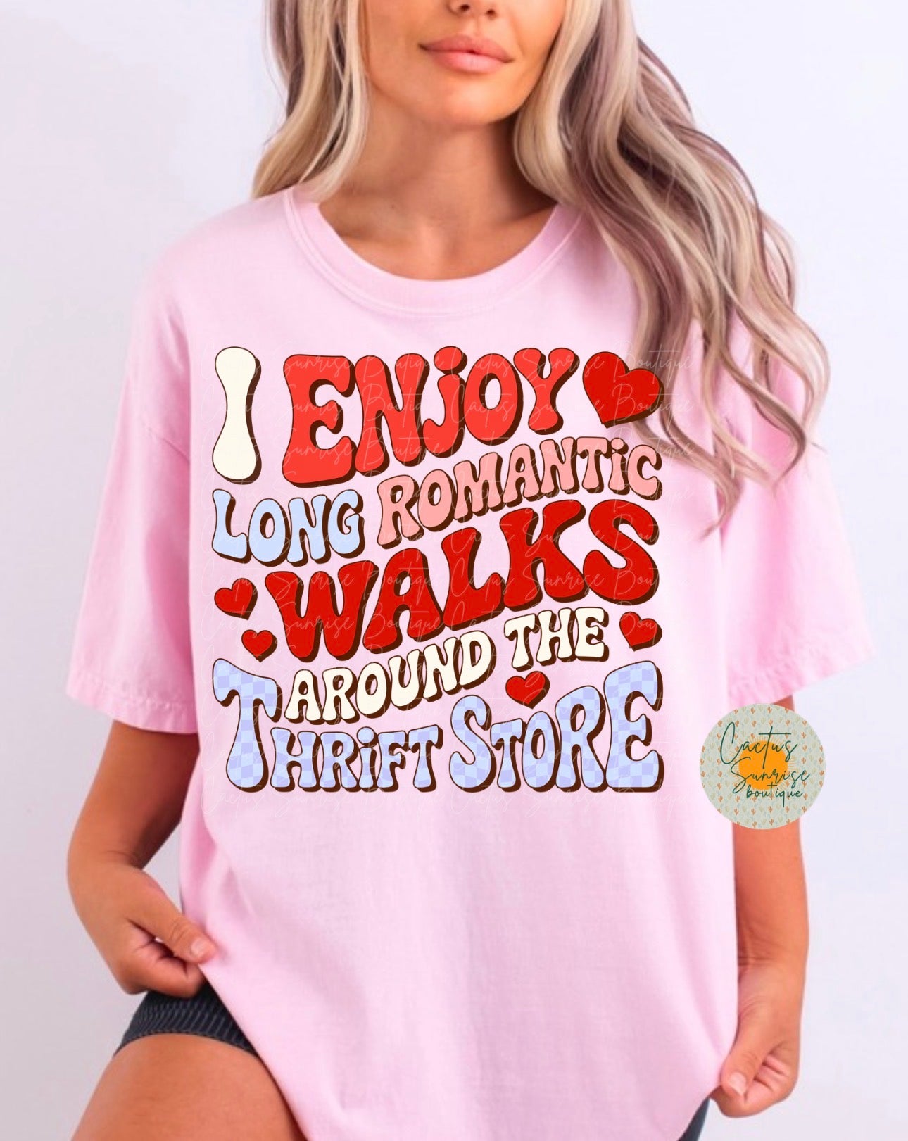 Long romantic walks around the thrift store