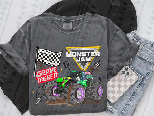 MJ Flag Youth/Toddler/Onesie Tee (you pick truck)