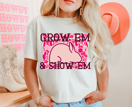 Grow em & show em Pink Camo- Rabbit
