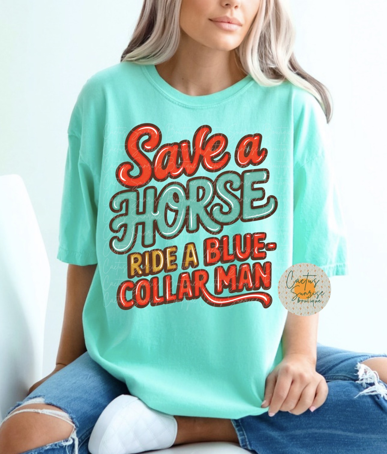 Save a horse ride a blue collar man