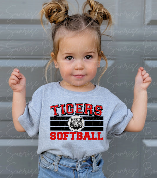 Tigers Softball Youth/Toddler/Onesie Tee