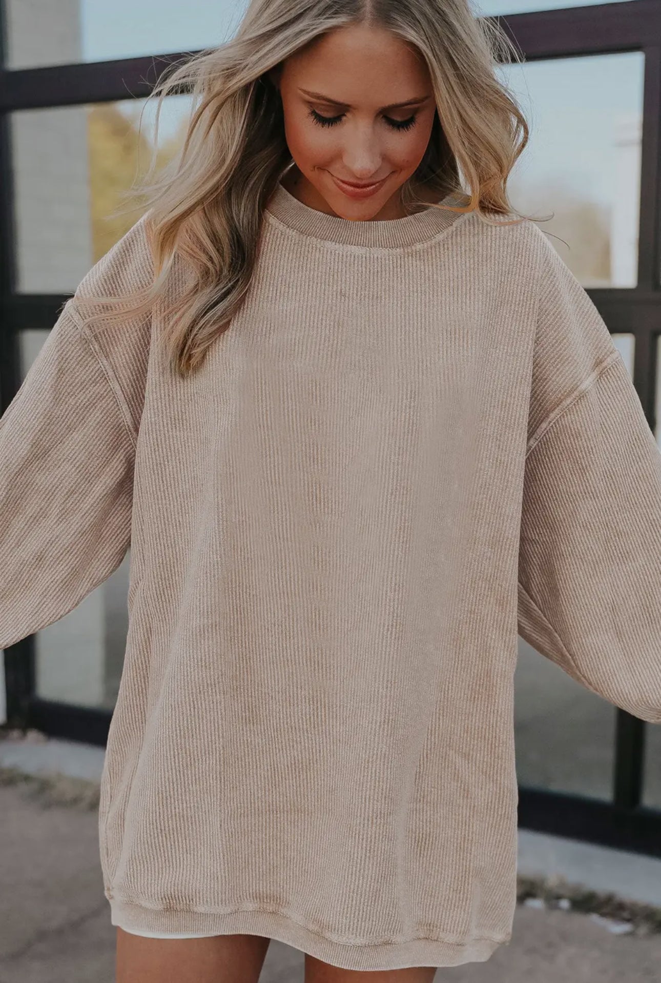 Corded Crewneck