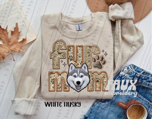 Fur Mom- White Husky