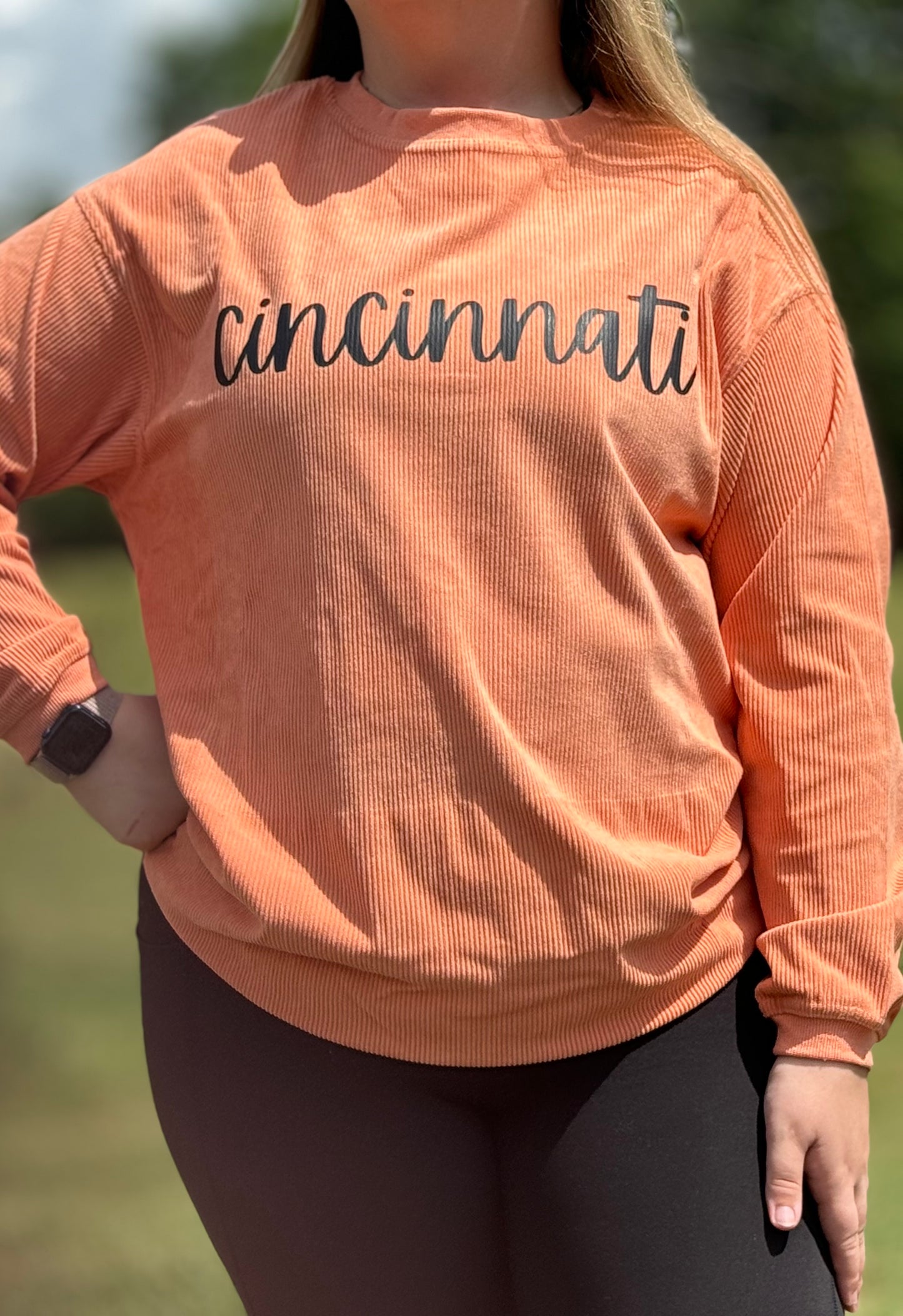 Cincinnati Corded Crewneck