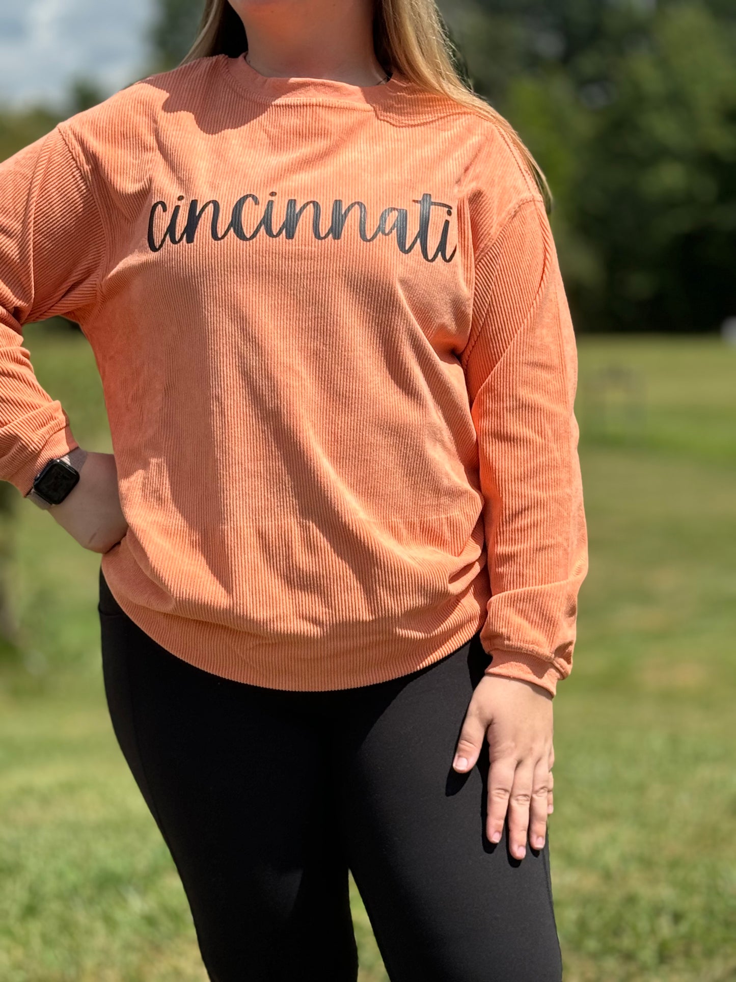 Cincinnati Corded Crewneck