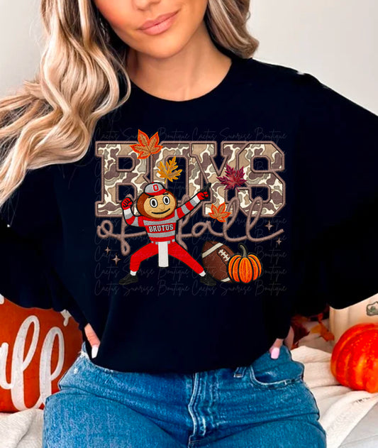 Boys of Fall Camo Buckeyes DTF Transfer