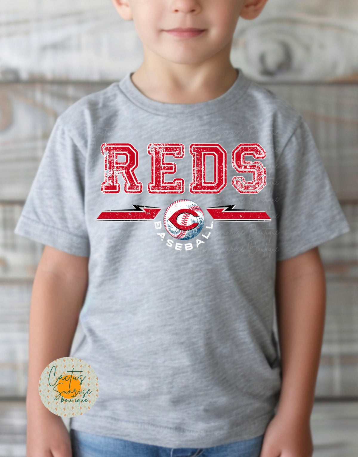 Reds Baseball 2 Youth/Toddler/Onesie Tee