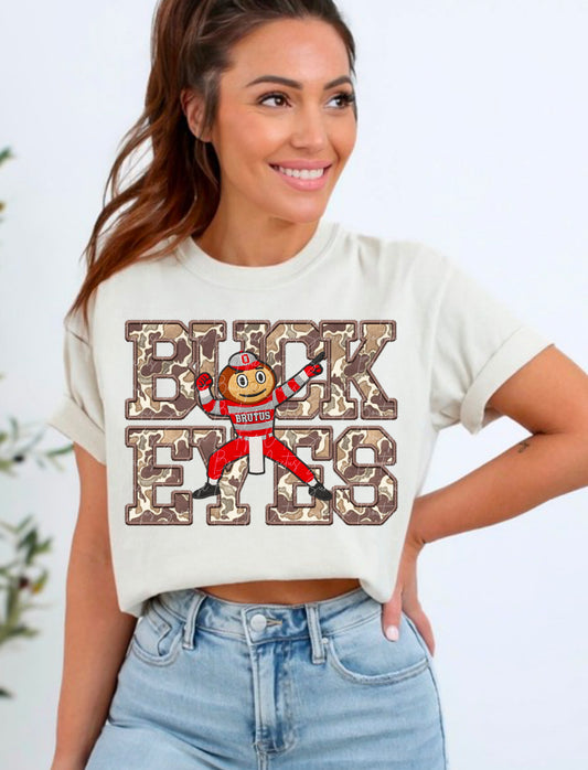 Buckeyes Camo DTF Transfer