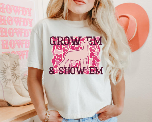 Grow em & show em Pink Camo- Lamb