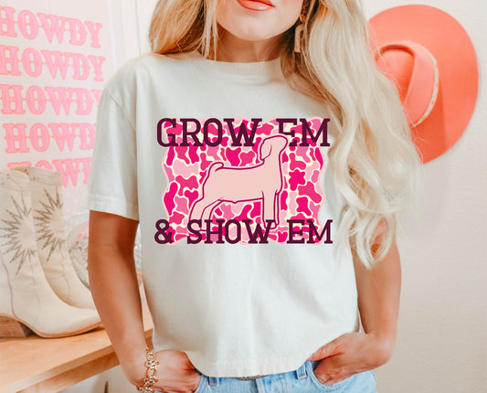 Grow em & show em Pink Camo- Goat