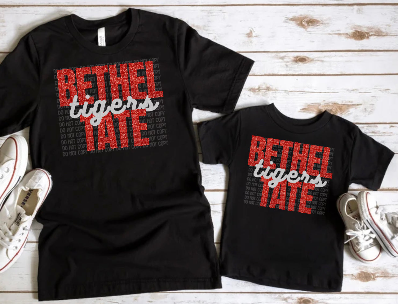 Bethel-Tate Tigers Glitter Youth/Toddler Tee