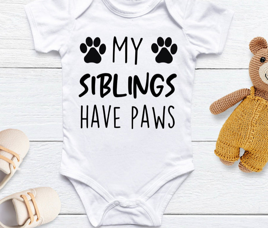 My Siblings have Paws Onesie