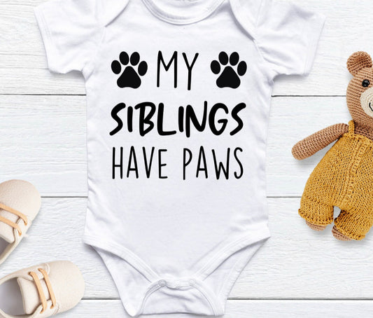 My Siblings have Paws Onesie