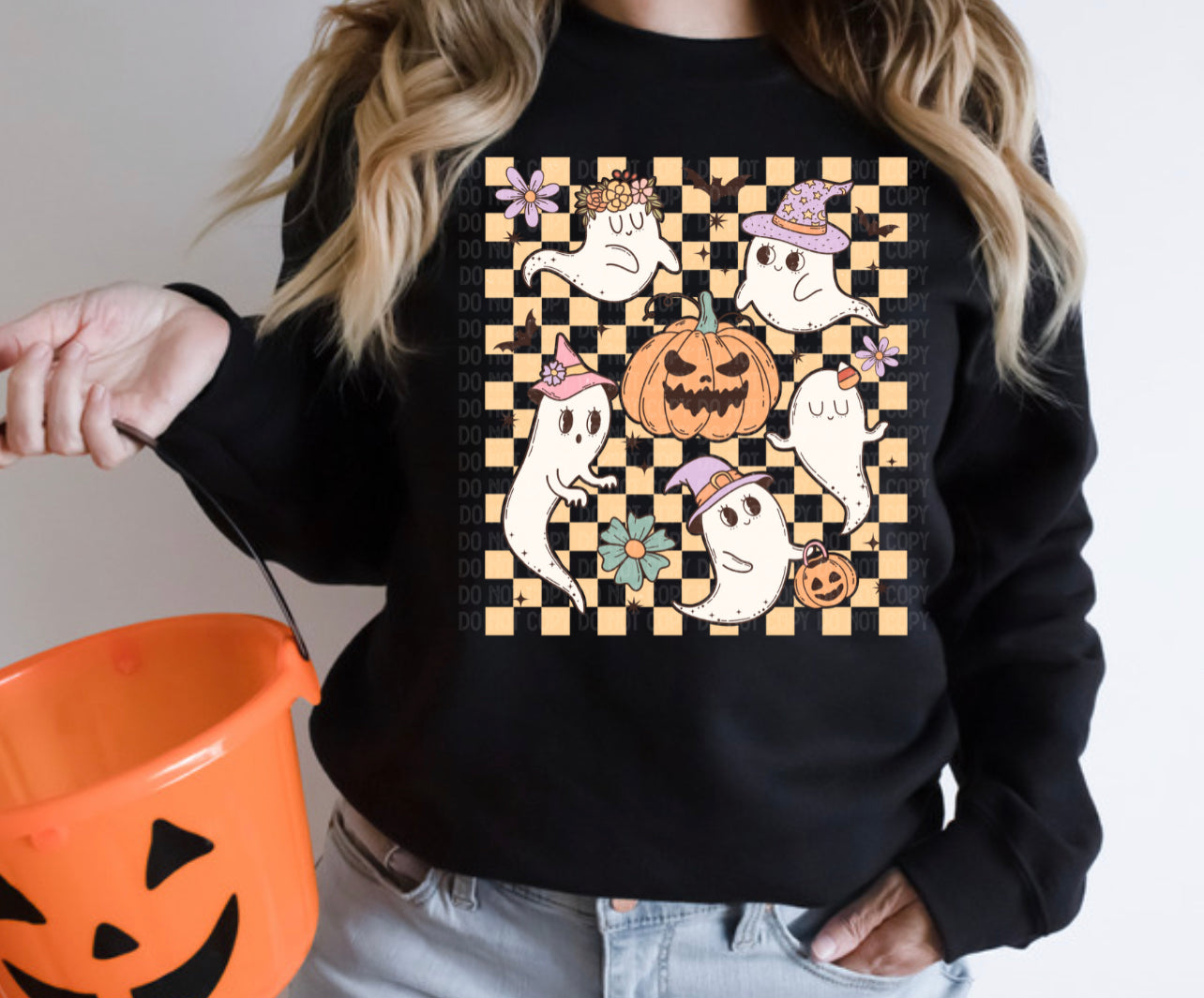 Retro Checker Halloween