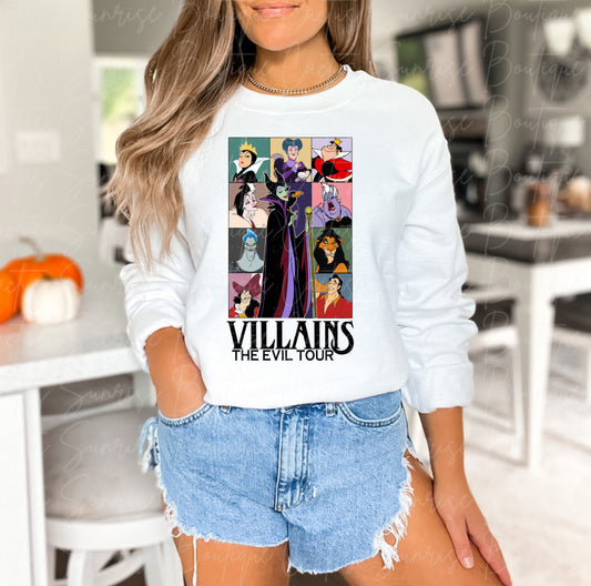 Villains The Evil Tour (front & back)