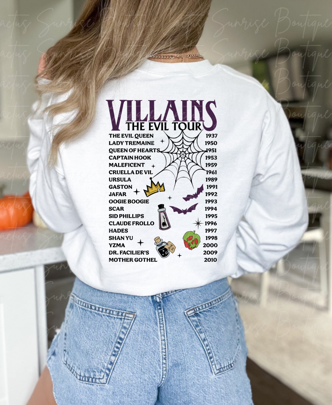 Villains The Evil Tour (front & back)