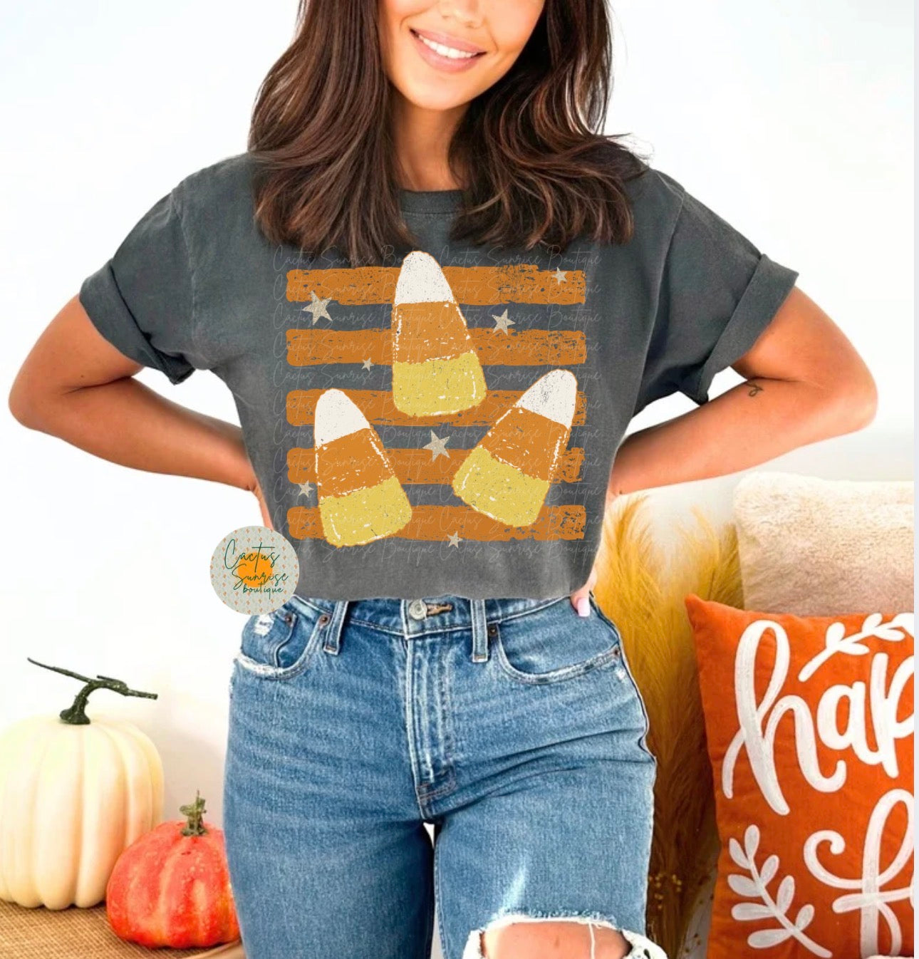 Candy Corn- Orange Stripes