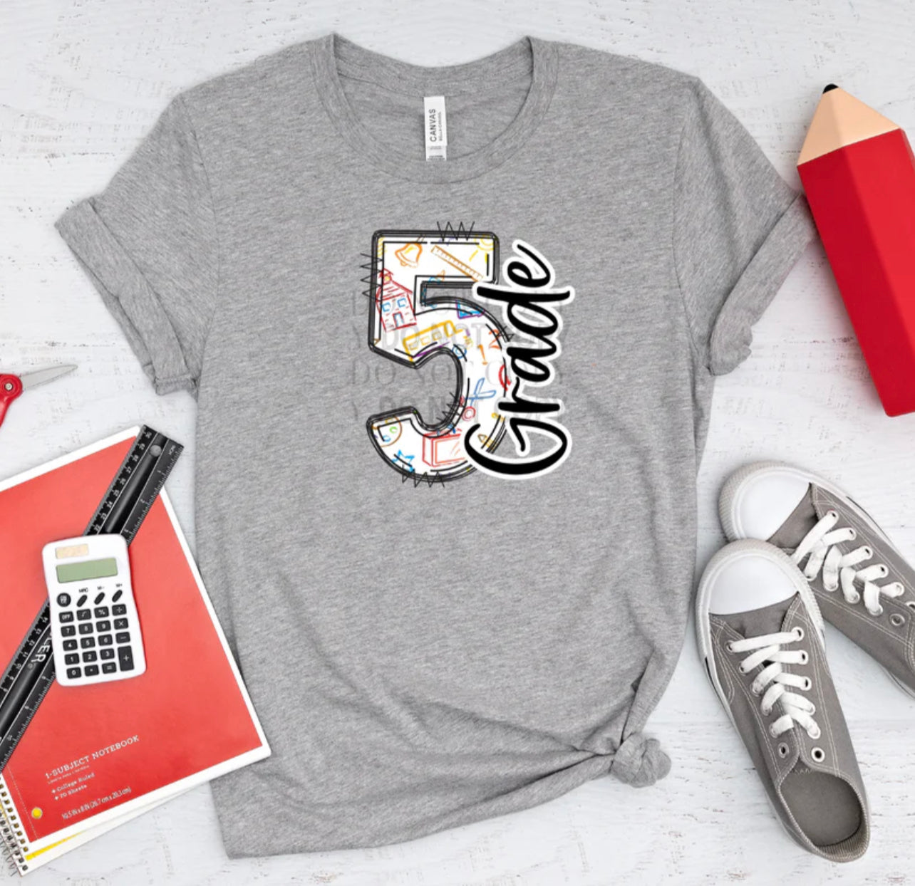 Letter Grades- Adult Size Tee