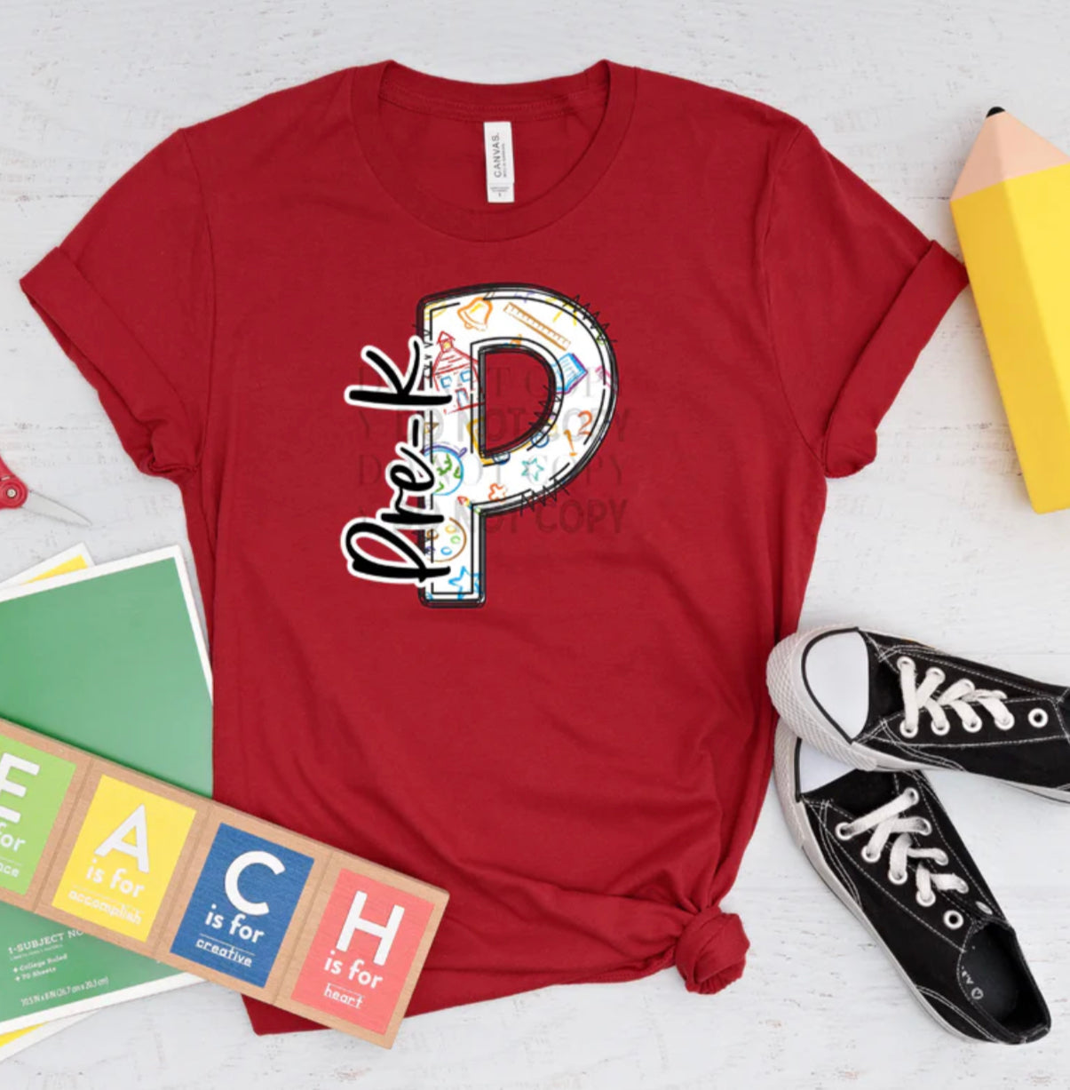 Letter Grades- Adult Size Tee