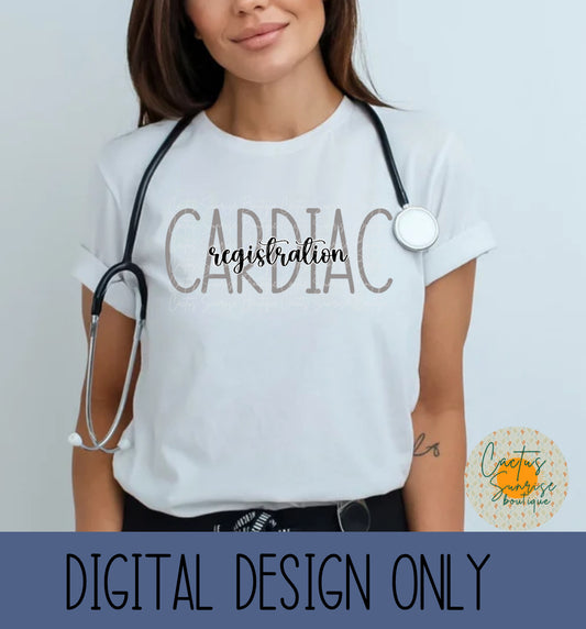 Cardiac Registration Grey Digital file- No physical product