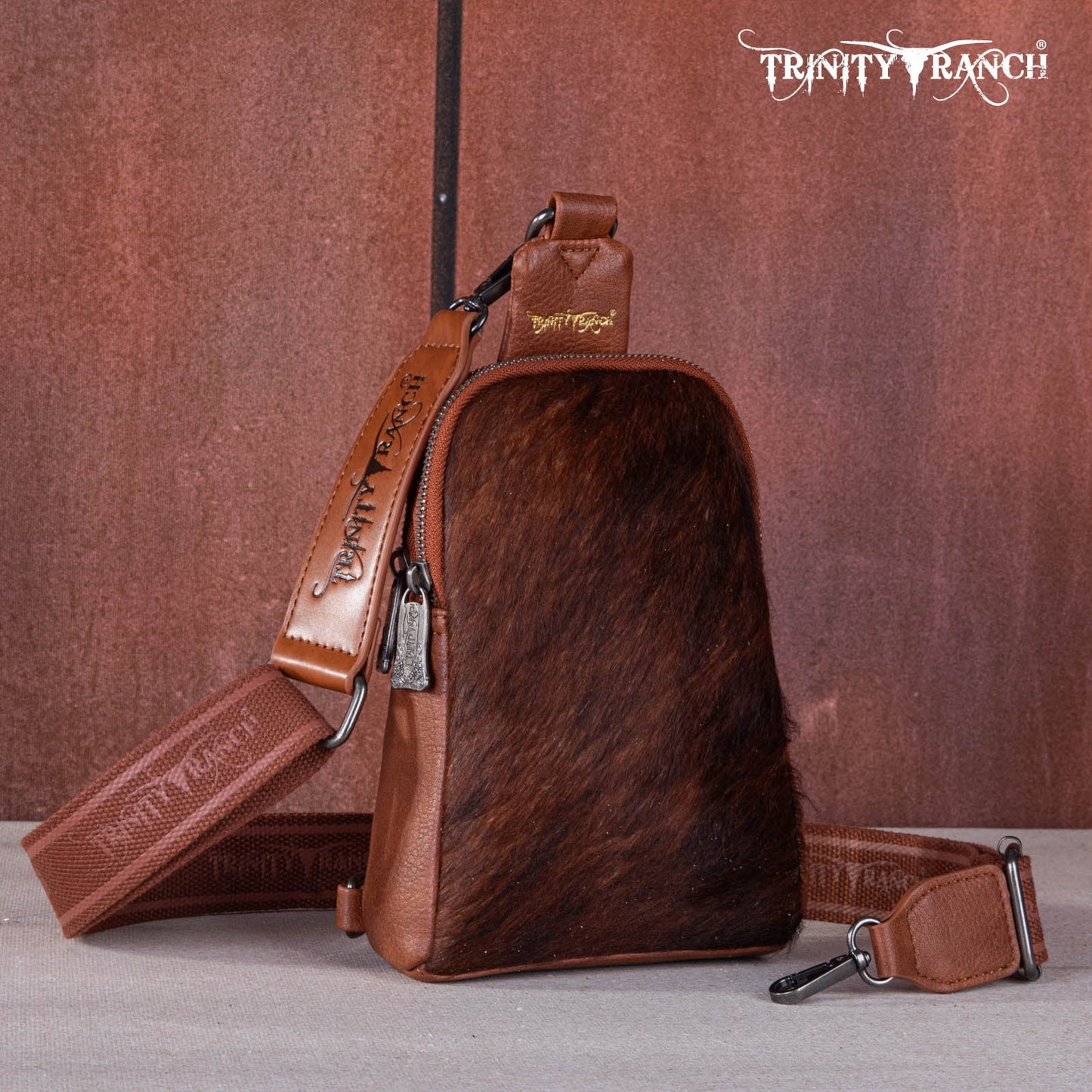 Trinity Ranch Cowhide Crossbody Bag