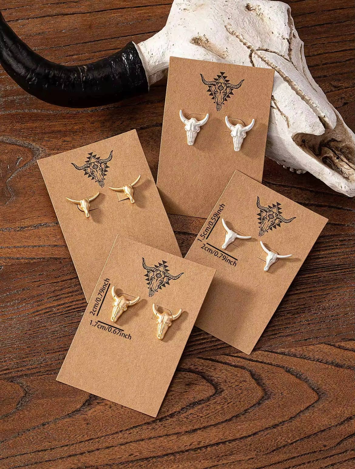 South Western Studs- Bull / Longhorn stud earrings