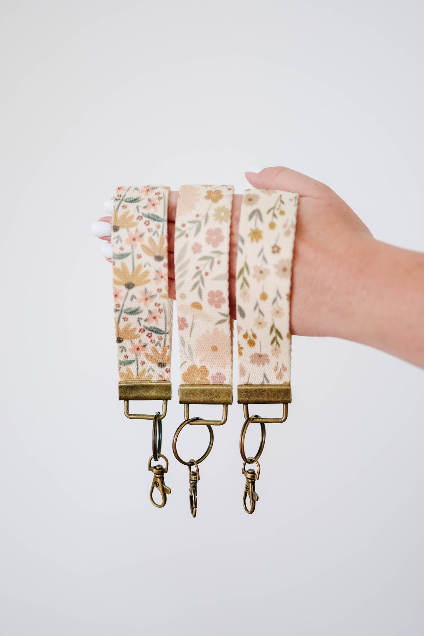 Canvas Wrist Keychain Lanyard, Key Wristlet