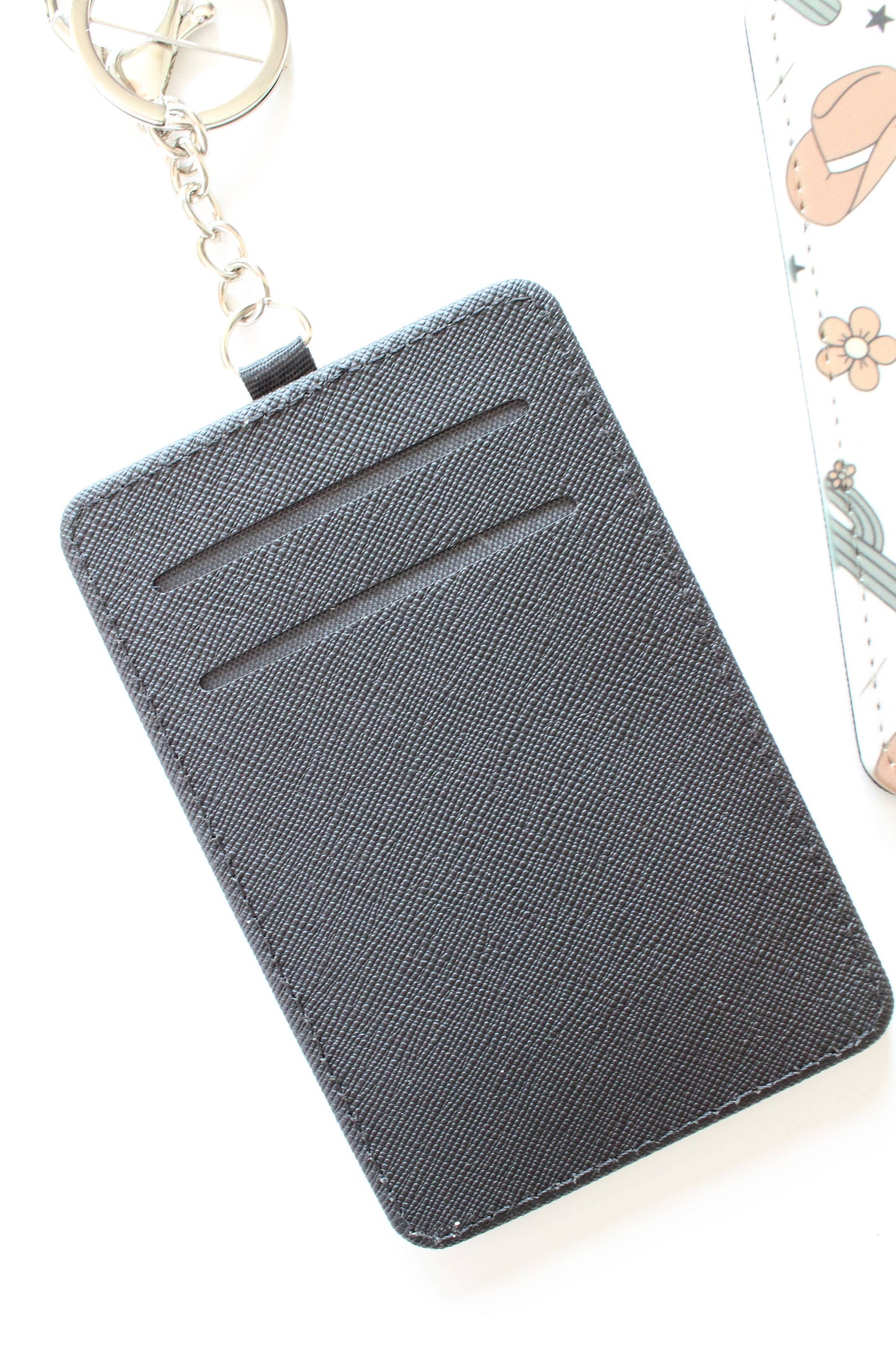 Card Holder with 2 Slots, Compact ID Holder for Work & Trave