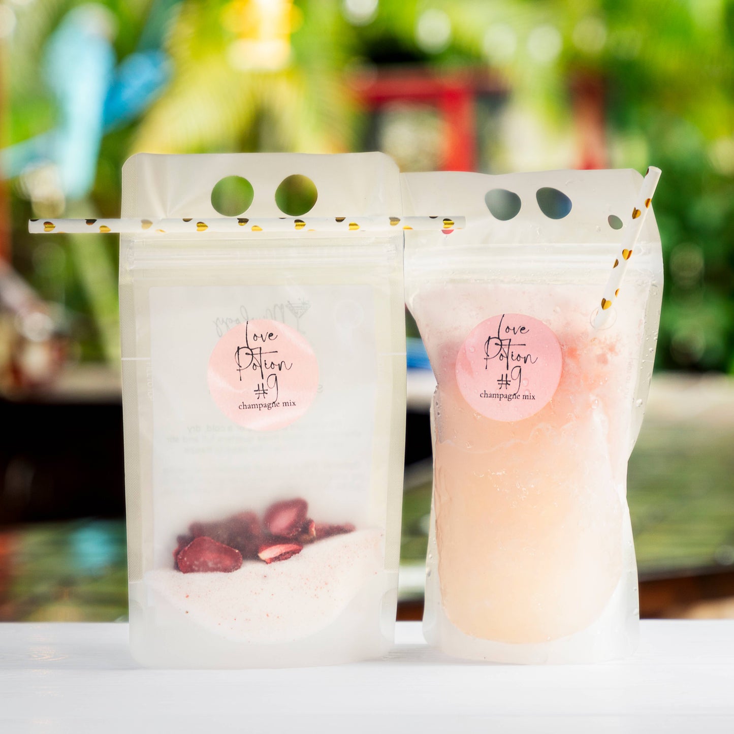 Slush Cocktail Pouches (comes with straw)