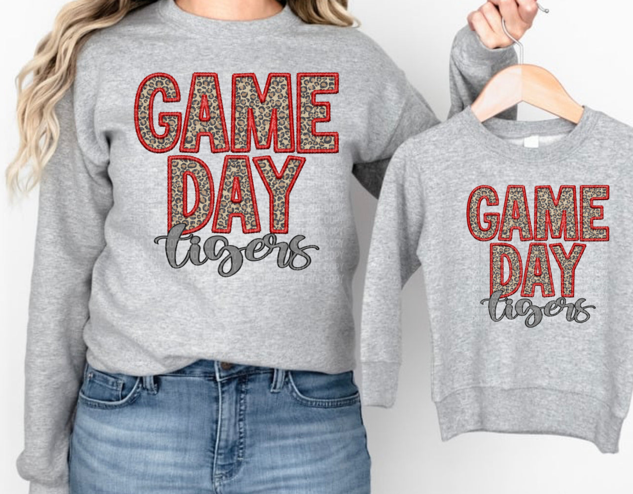 Game Day Tigers Cheetah Youth/Toddler/Onesie Tee