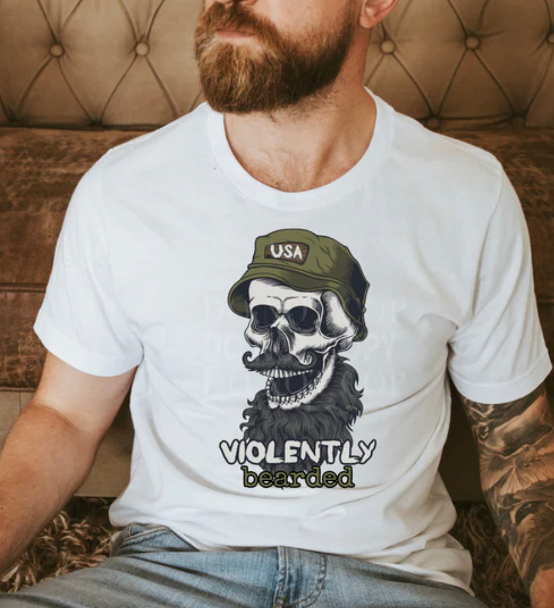 Violently Bearded Tee