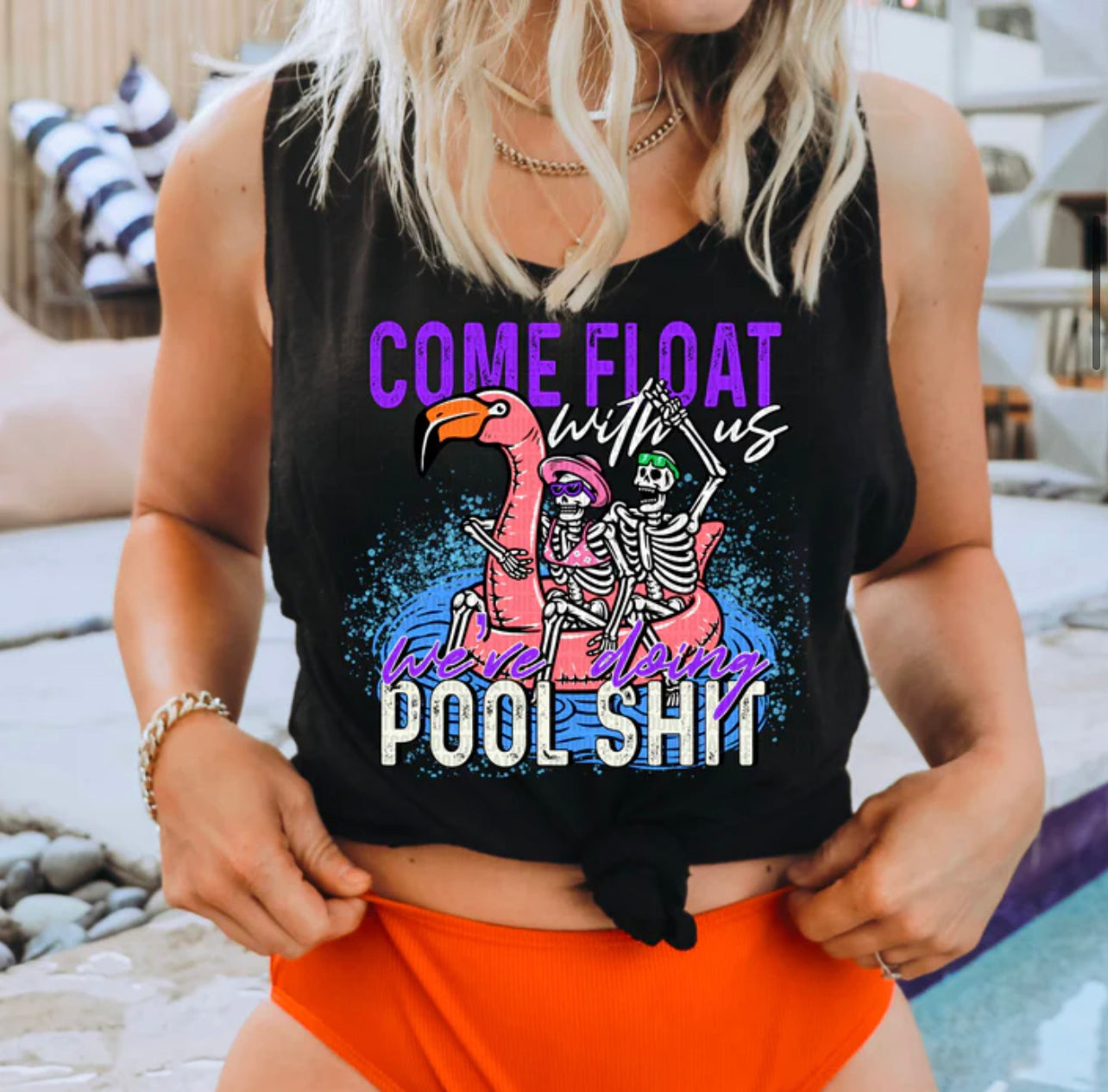 Come Float With Us Pool Tee