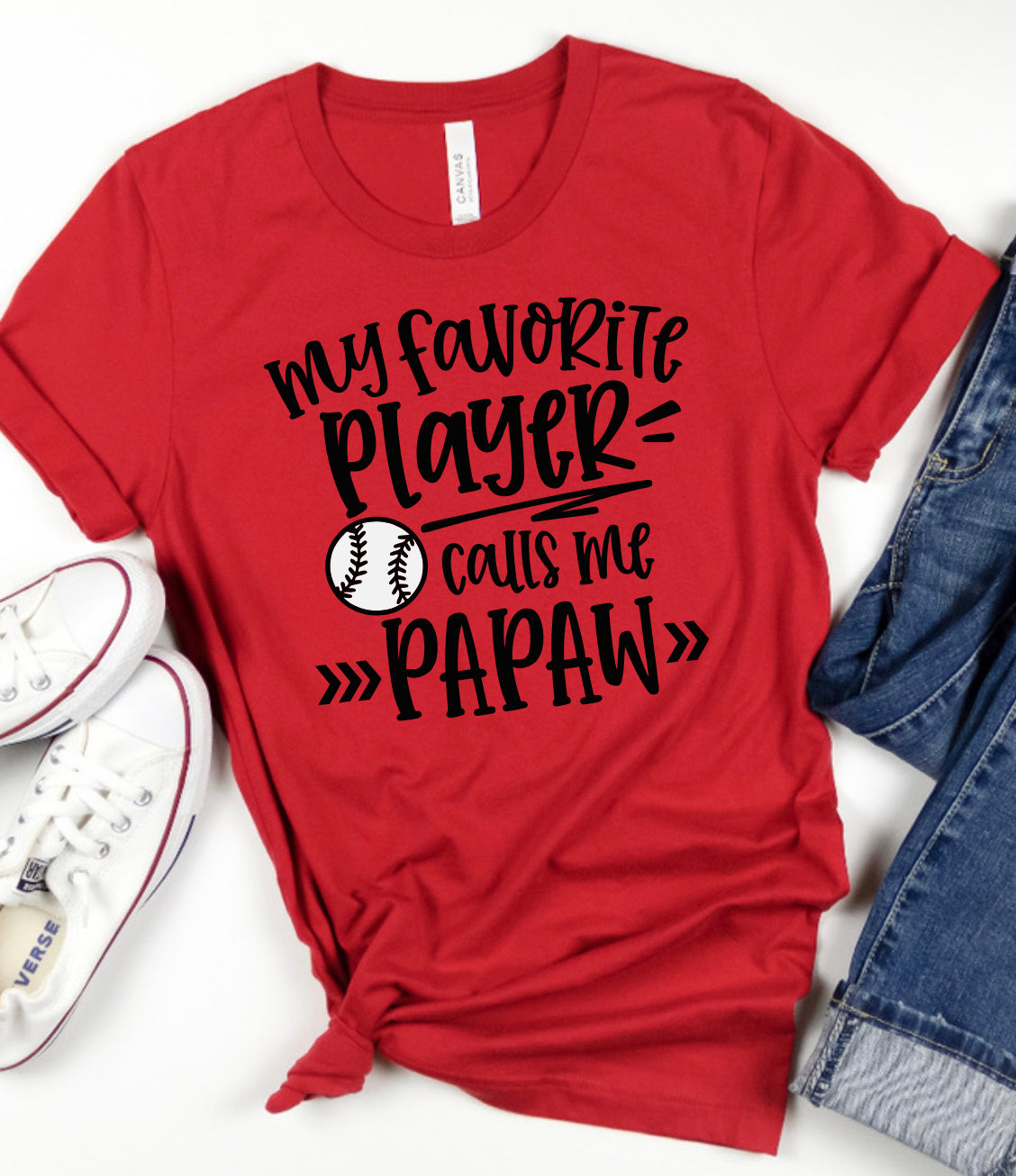 Baseball Papaw Tee