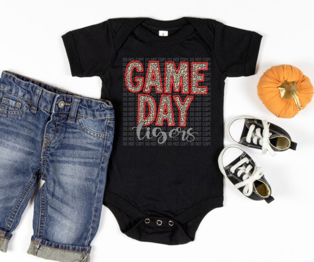 Game Day Tigers Cheetah Youth/Toddler/Onesie Tee