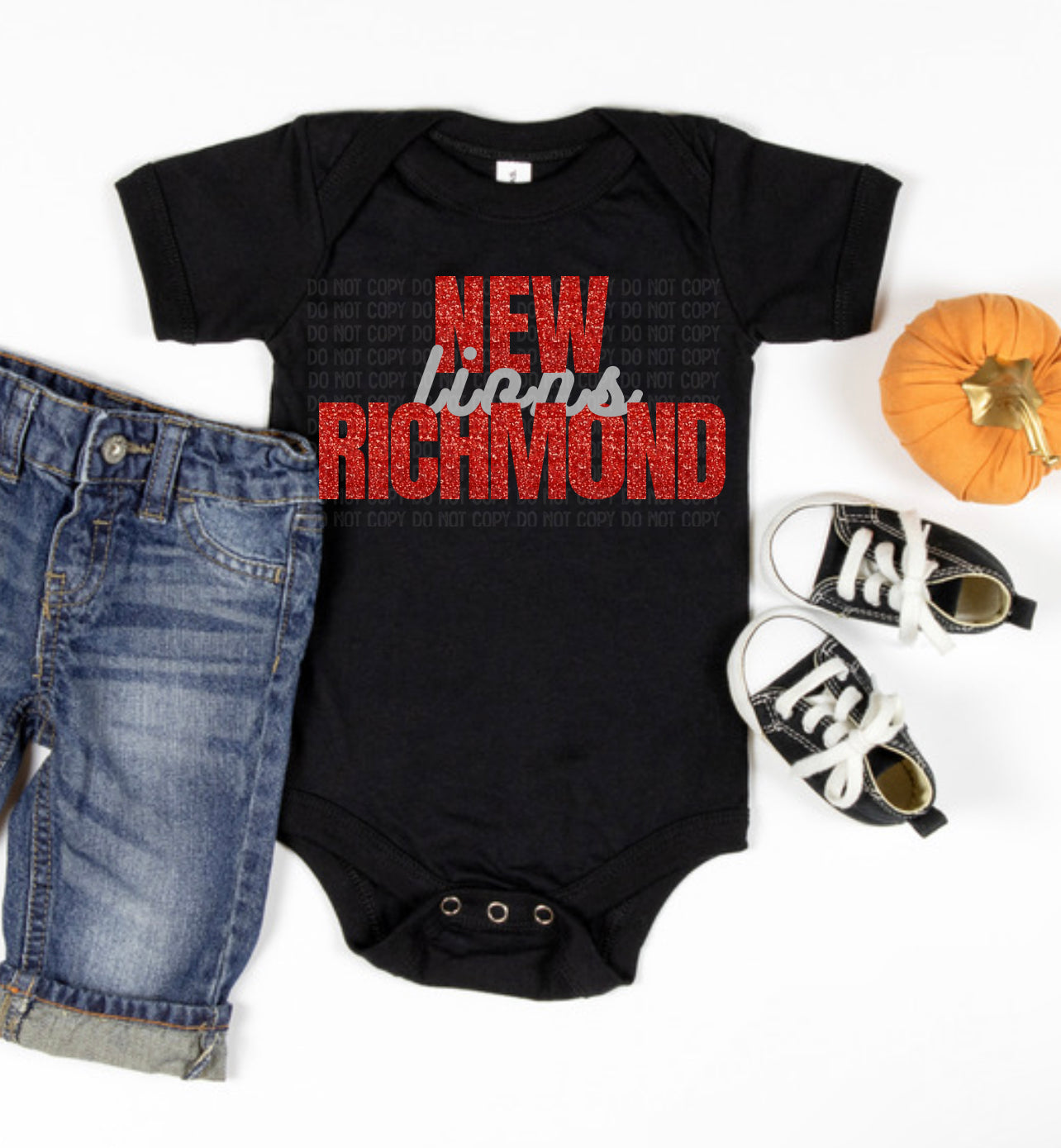 New Richmond Lions Glitter Youth/Toddler/Onesie Tee