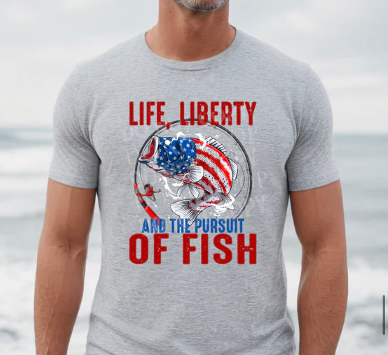 Life, Liberty and Fishing Tee