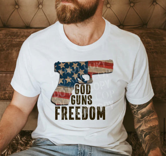 God Guns Freedom Tee